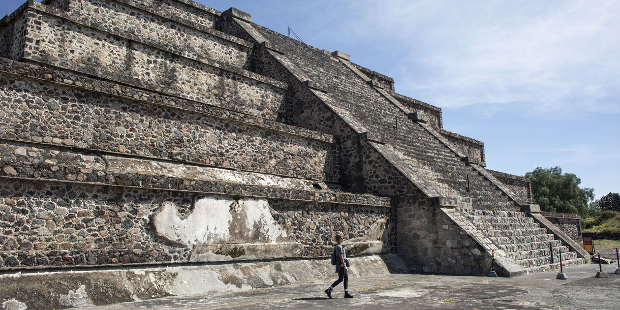 Teotihuacan, la cité des Dieux : pyramide de la Lune - Mexico - Mexique