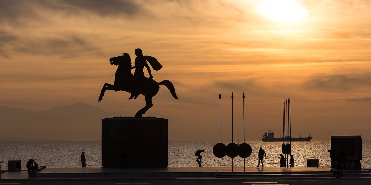 Statue d'Alexandre le Grand à Thessalonique - Grèce
