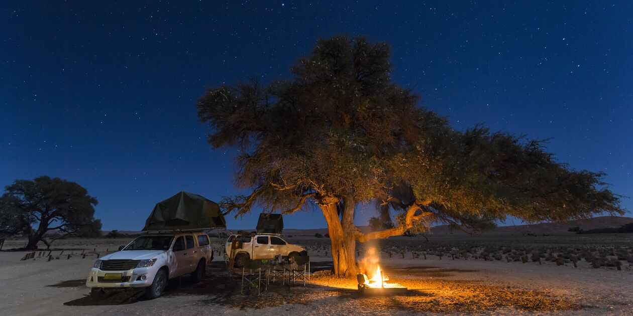 Dormir sous un ciel étoilé dans un 4x4 Camper - Windhoek - Namibie 