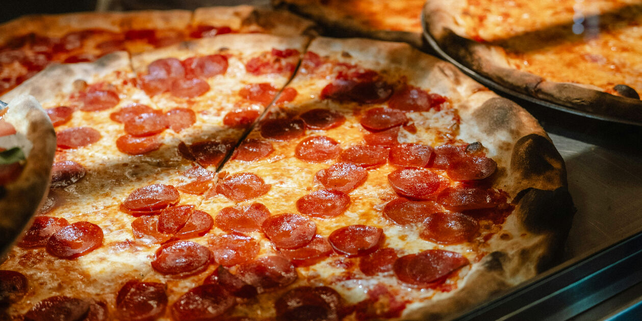 Pizza au pepperoni à Manhattan - New York - Etats-Unis