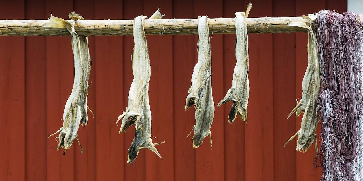 Séchoir à poissons traditionnel - Norvège