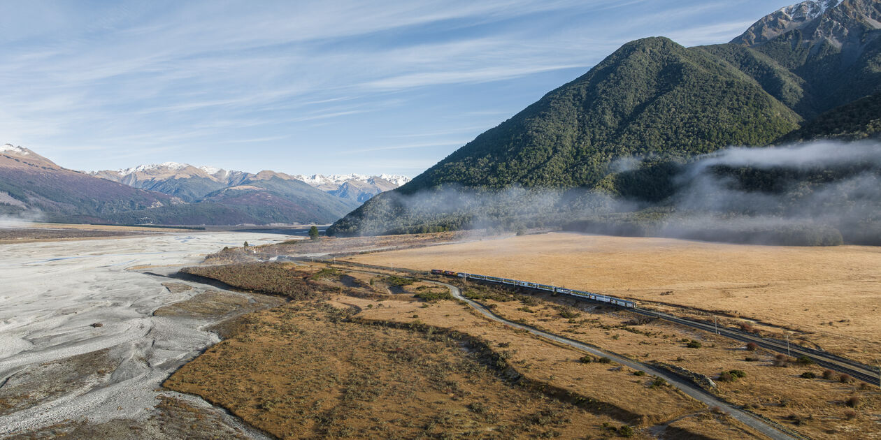 Voyager à bord du TranzAlpine - Nouvelle Zélande