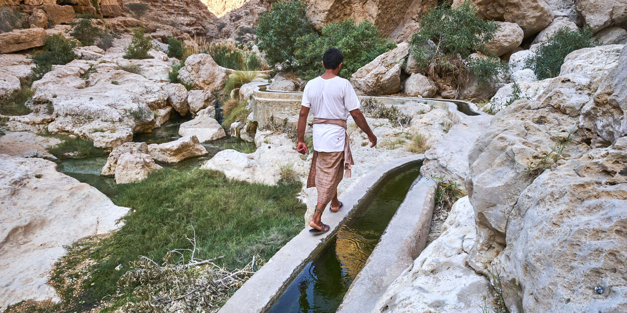 Aflaj dans le Wadi Ash Shab - Oman
