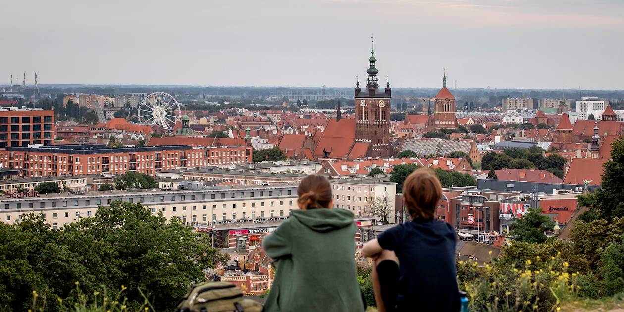Panorama sur la vieille ville de Gdansk - Pologne