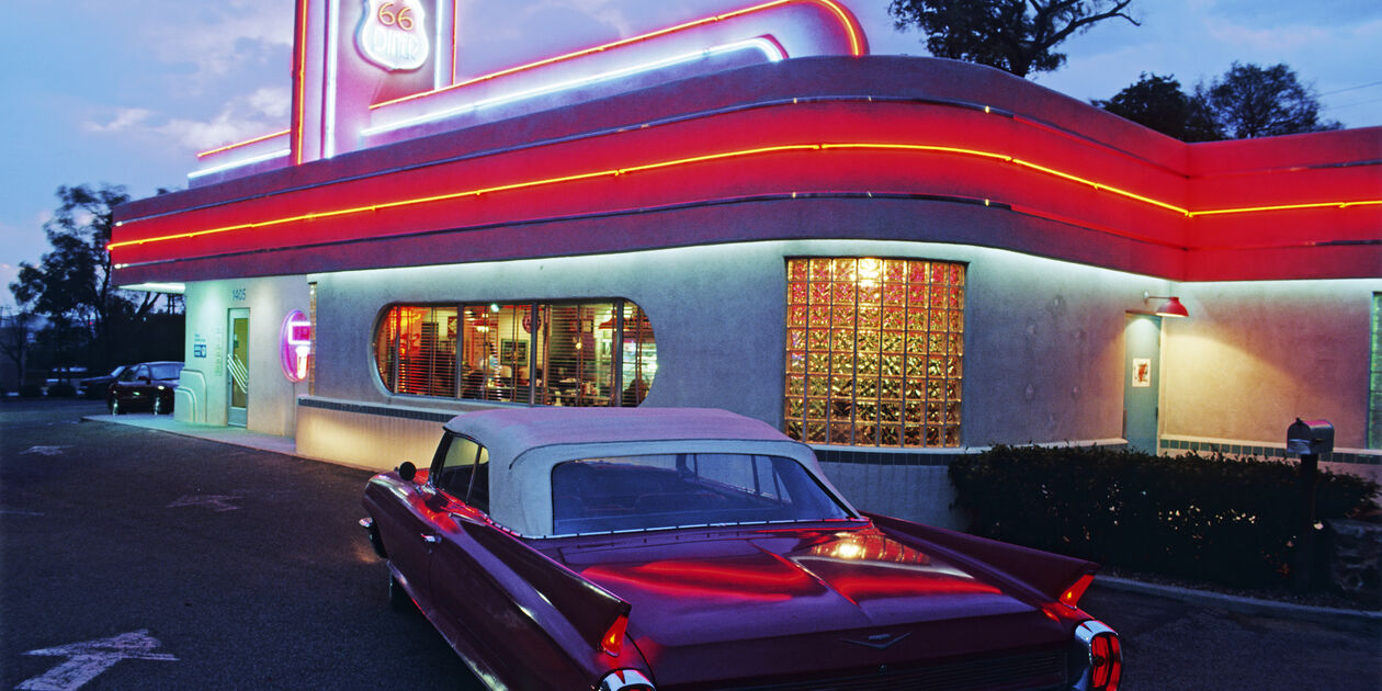 Diner sur la route 66 - Albuquerque - Nouveau-Mexique - États-Unis