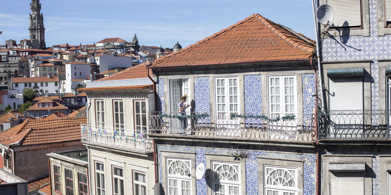 Azulejos dans le quartier de Ribeira - Porto - Portugal
