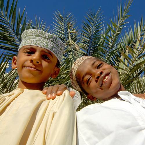 Portrait d'enfants à Oman