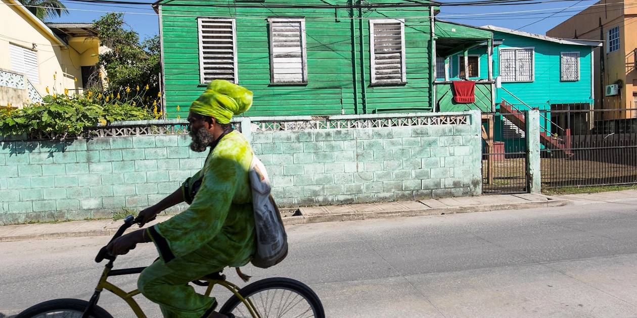 Rastafari sur un vélo - Belize 
