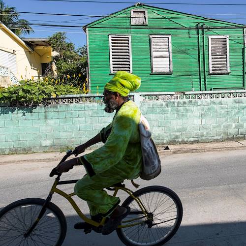 Rastafari sur un vélo - Belize