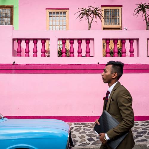 Dans les rues colorées de Bo-Kaap, le quartier malais du Cap - Le Cap - Afrique du Sud