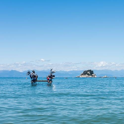 Initiation au Waka - Kaiteriteri - Île du Sud - Nouvelle Zélande
