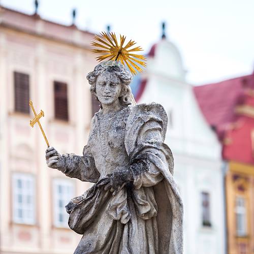 Statue de la Sainte Margaret - Telc - République Tchèque