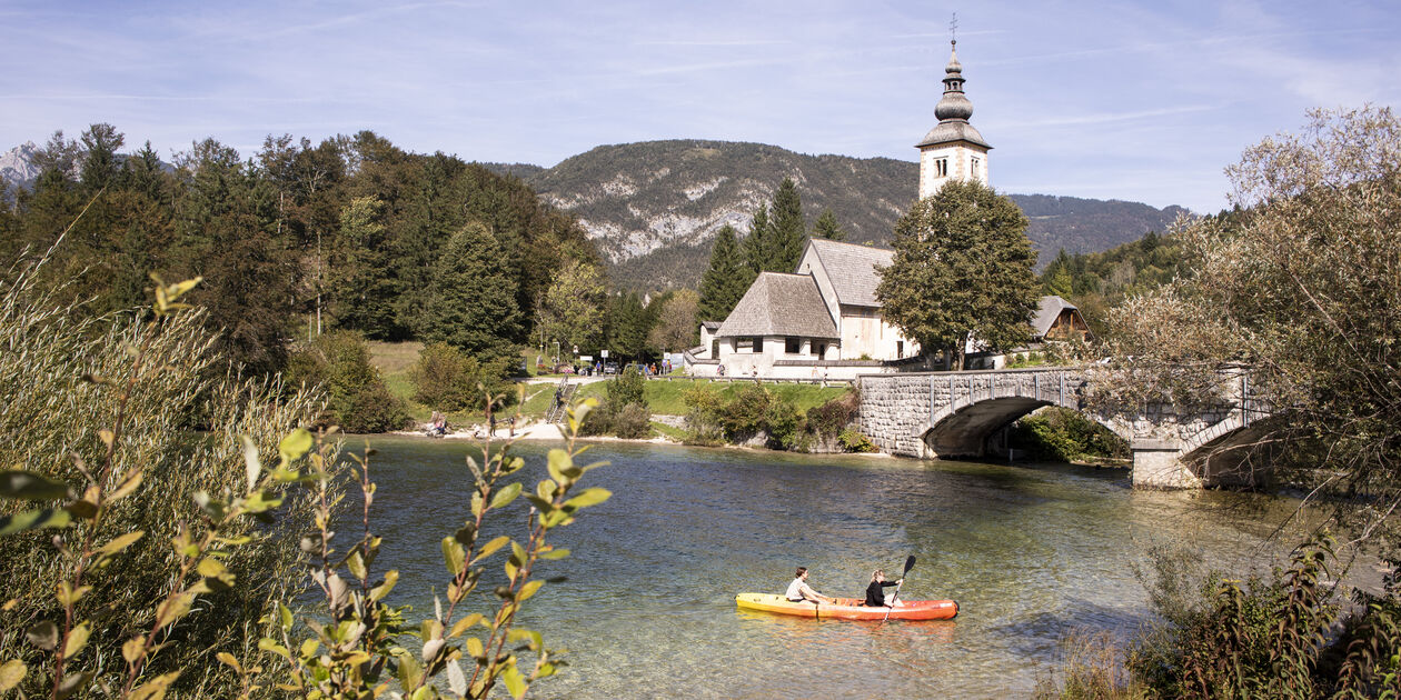 Kayak sur le lac de Bohinj - Slovénie