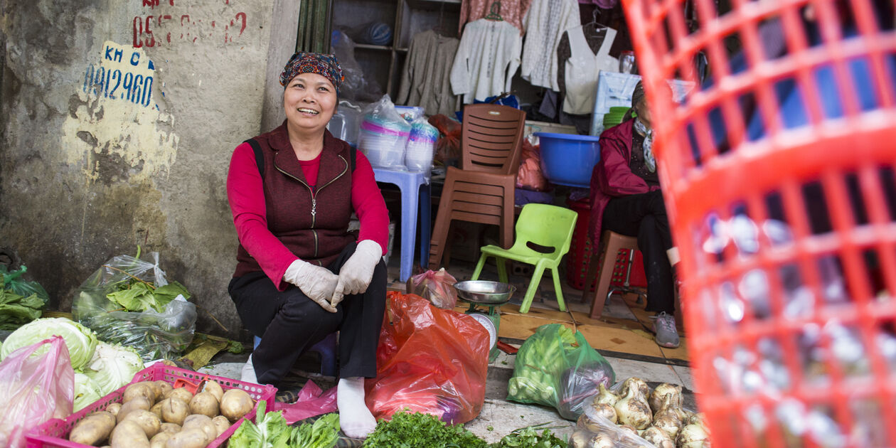Découverte du marché et ses produits locaux - Hanoï - Vietnam