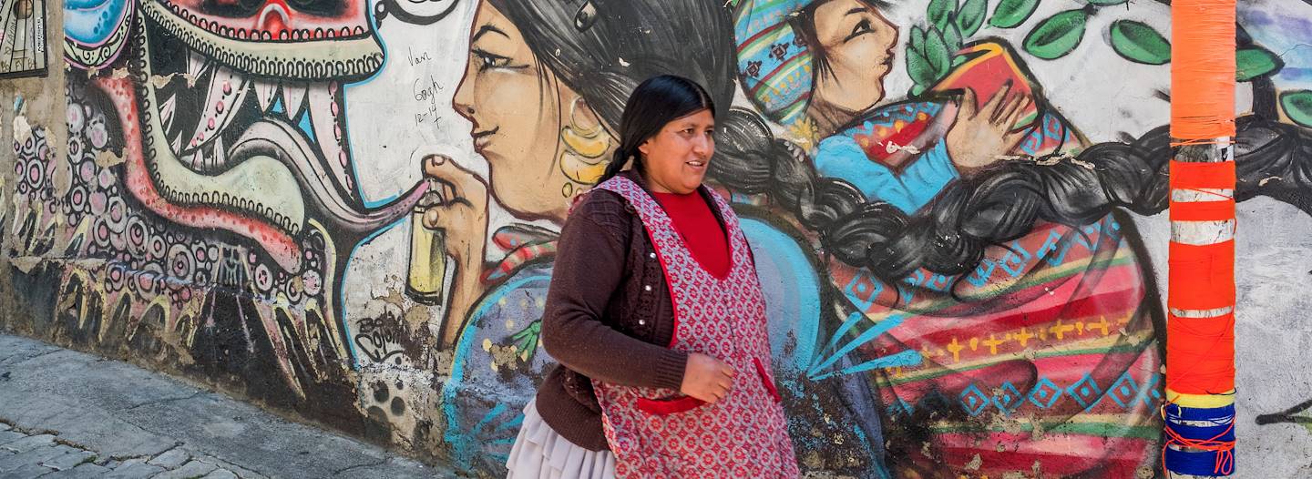 Street art dans les rues de La Paz - Bolivie