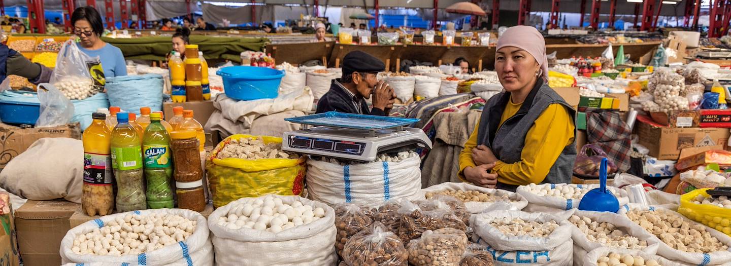 Osh bazaar, marché de Bishkek - Kirghizistan