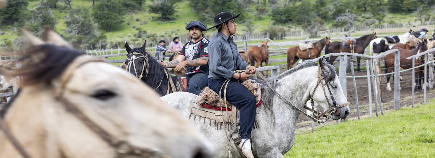 Fête locale au sein d'une estancia et rencontre avec les gauchos - Parc Torres del Paine - Patagonie - Chili