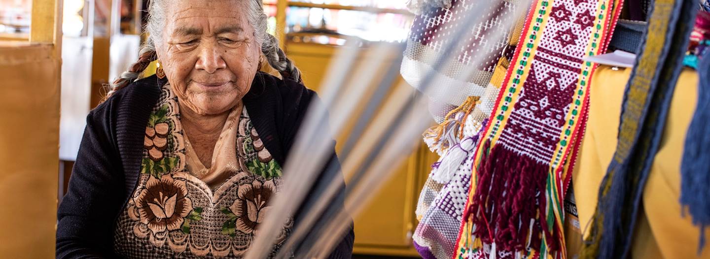 Atelier de tissage à Jalieza - Oaxaca - Mexique