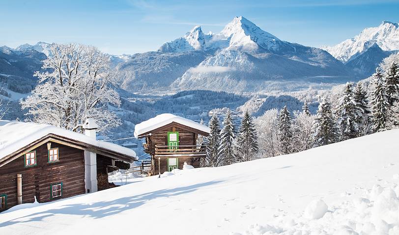 Chalets d'alpage sous la neige - Autriche