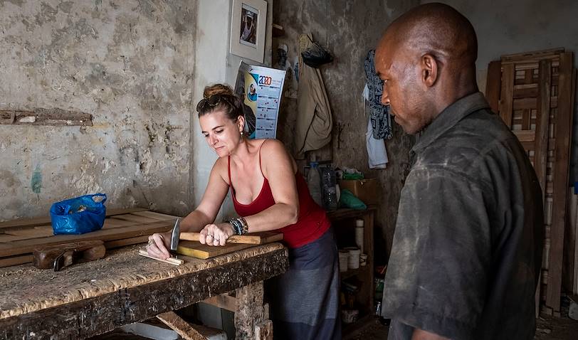 Immersion chez le menuisier à l'atelier "Ndiaye"  - Saint Louis - Sénégal