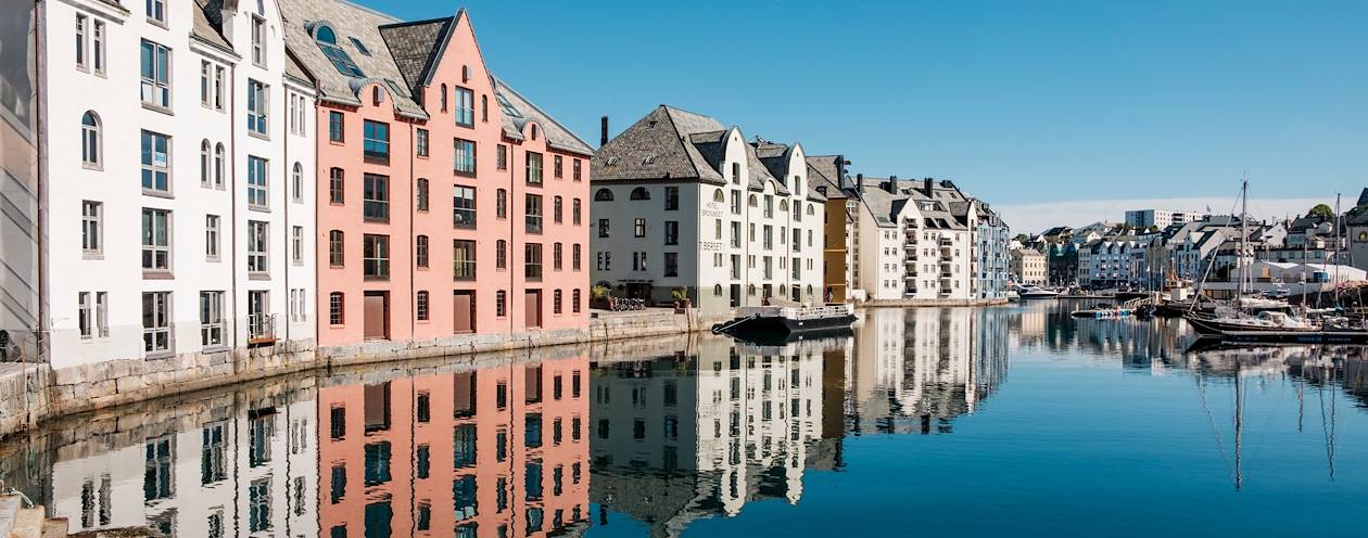 Immeubles Art Nouveau à Alesund - Norvège