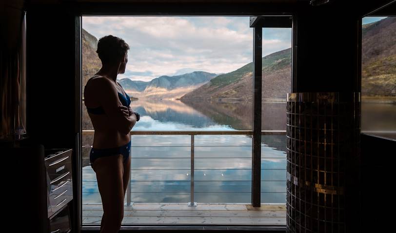 Détente au sauna flottant - Flam - Norvège