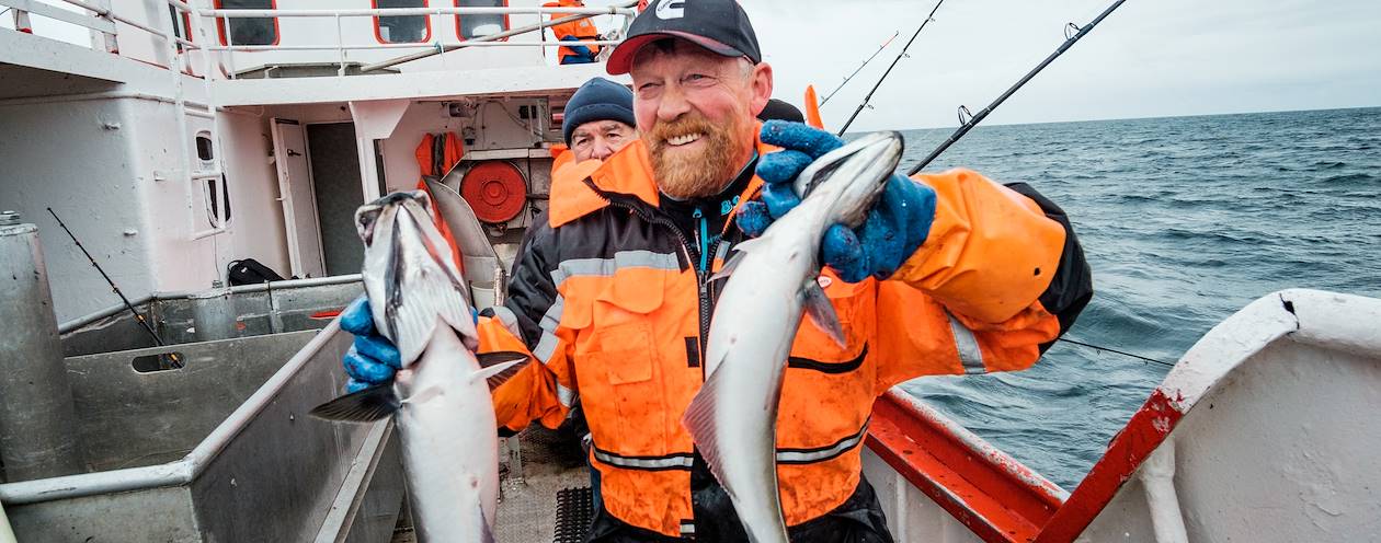 Partie de pêche dans les Lofoten : portrait du capitaine Borge Iversen - Ballstad - Norvège