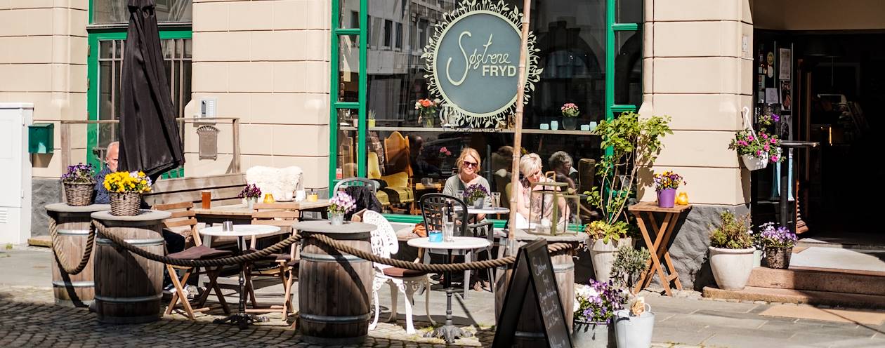 Terrasse d'un restaurant - Alesund - Norvège