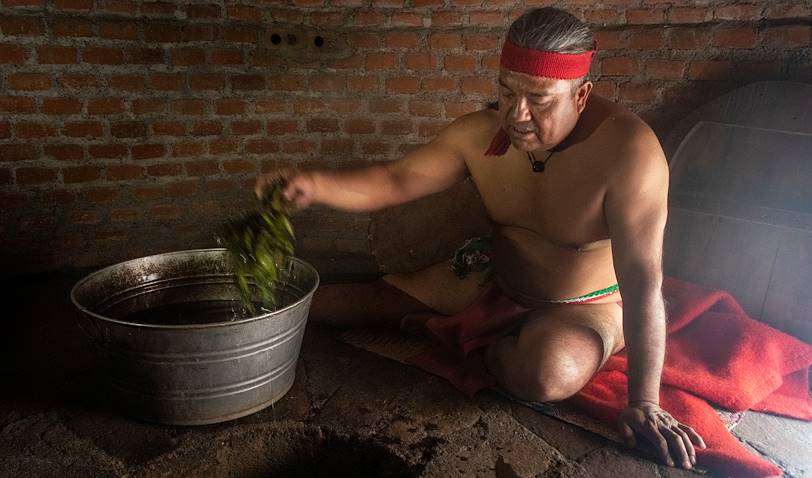 Découverte du temazcal : bain de vapeur cérémoniel traditionnel - Mexico - Mexique