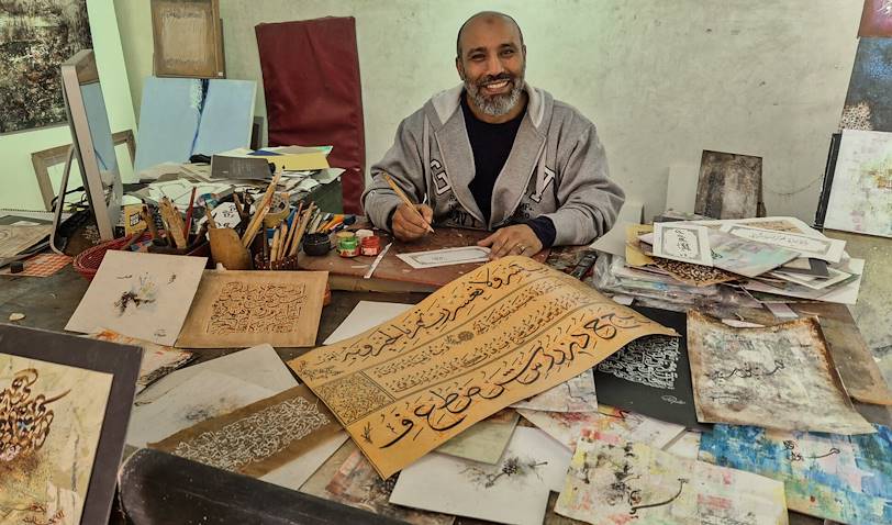 Atelier de calligraphie - Marrakech - Maroc