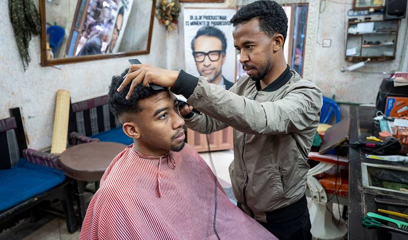 Salon de coiffure à Tinghir - Maroc
