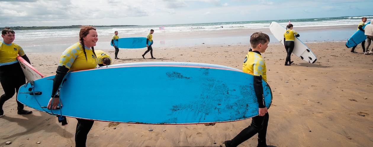 Cours de surf à Strandhill Beach - Comté de Sligo - Irlande