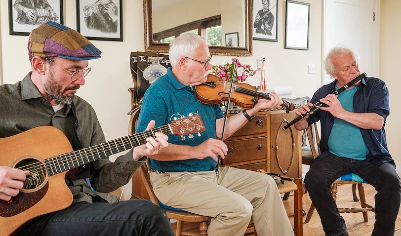 Musique irlandaise chez l'habitant à Doolin - Irlande