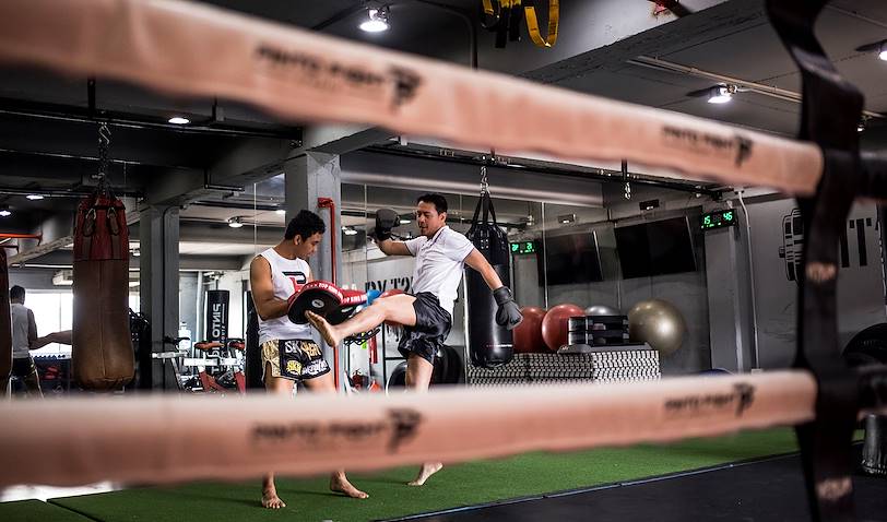 Entrainement de boxe thaïe - Bangkok - Thaïlande