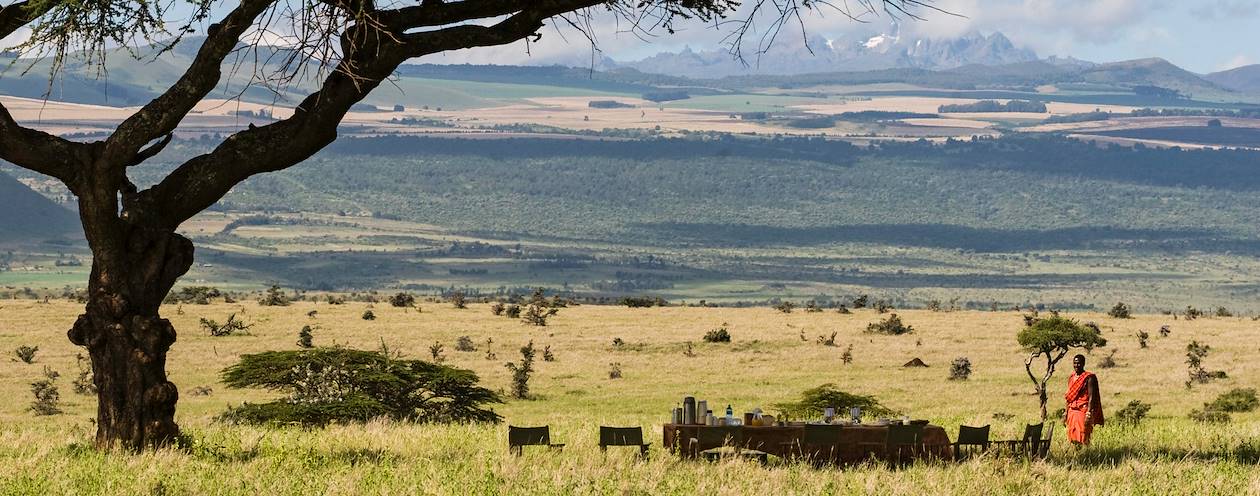 Déjeuner dans la savane au Kenya