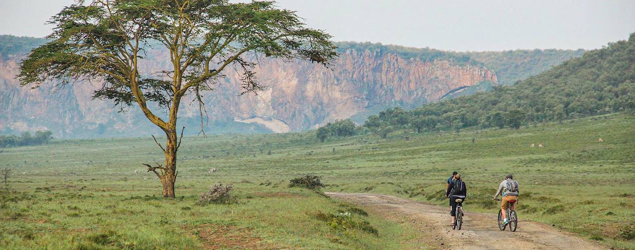 Vélo dans le parc national Hell's Gate - Kenya