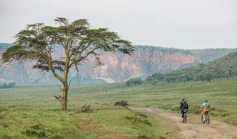 Vélo dans le parc national Hell's Gate - Kenya