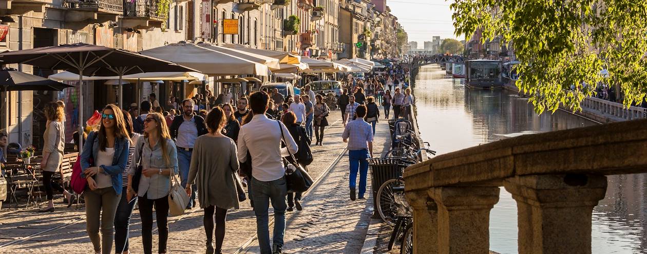 Quartier Navigli - Milan - Lombardie - Italie