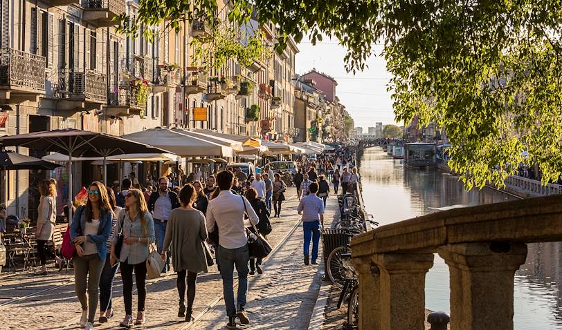 Quartier Navigli - Milan - Lombardie - Italie
