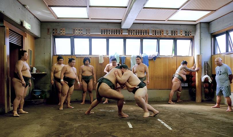 Entrainement de Sumo - Tokyo - Japon