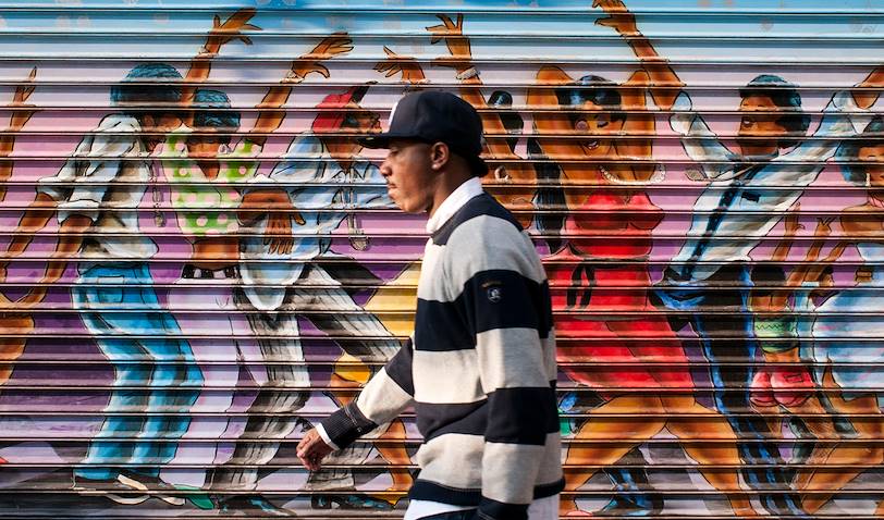 Ambiance hip hop dans le Bronx - New York - Etats-Unis