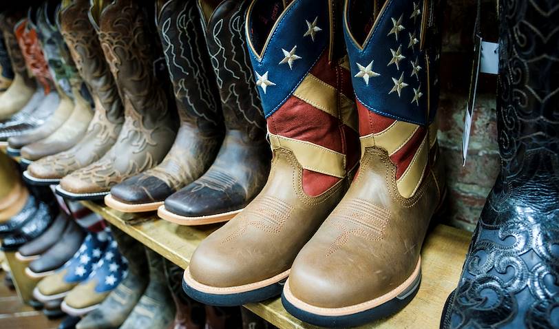Nashville, berceau de la country : magasin de bottes et santiags - Tennessee - Etats Unis