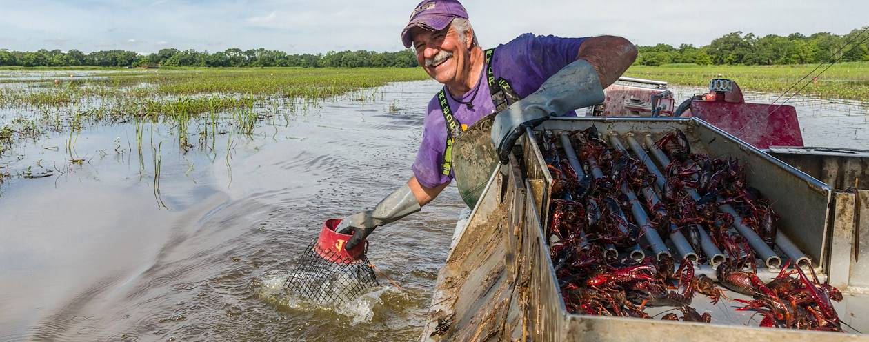 Rencontre avec un pêcheur d'écrevisses en Louisiane - Etats-Unis