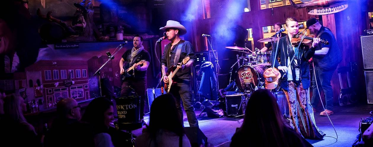 Concert de country dans un bar de Nashville - Tennessee - Etats Unis
