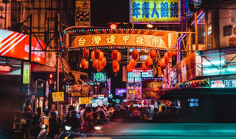 Marché nocturne à Taichung - Taïwan