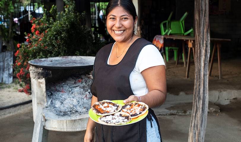 Restaurant de tacos près de la Lagune de Manialtepec - Puerto Escondido - Oaxaca - Mexique