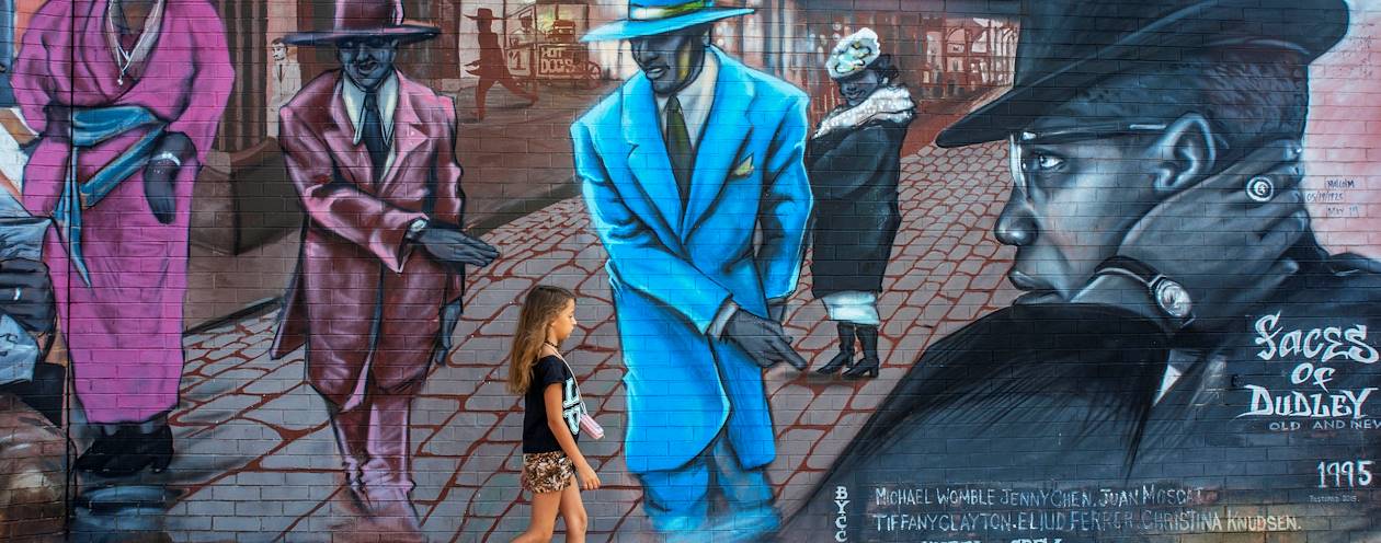 Street art dans le quartier de Roxbury - Boston - États-Unis