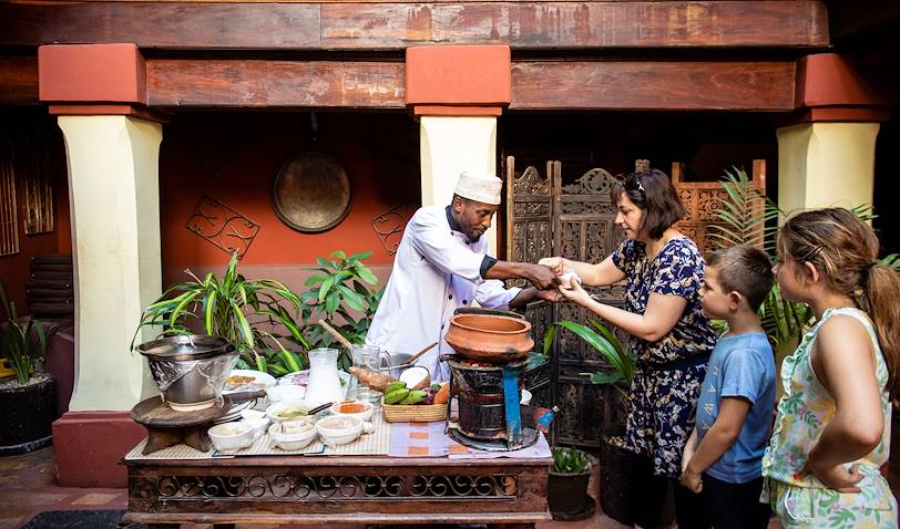 Cours de cuisine et déjeuner au Jafferji House - Stone Town - Zanzibar Vieille Ville - Tanzanie