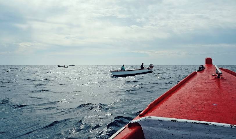 Pêche et cabotage au bout de l'île - Tarrafal de Monte Trigo -  Île de Santo Antao - Cap Vert