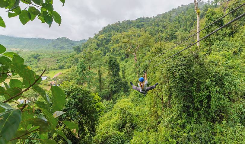 Tyrolienne dans la canopée - Costa Rica